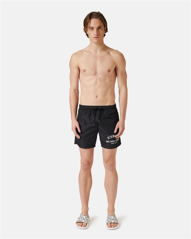 SWIM TRUNKS WITH LOGO