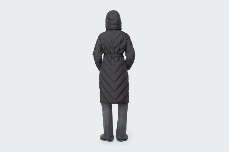 LONG PADDED CHEVRON JACKET