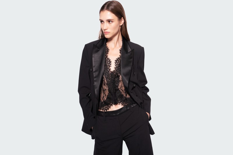 ELEGANTE GIACCA TELA LANA CON RASO