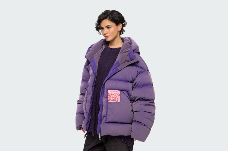 DOWN JACKET WASHED NAVY