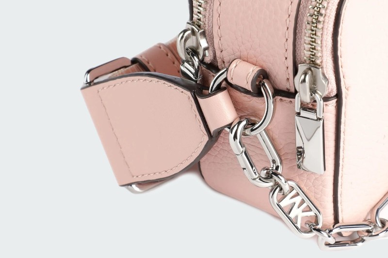 JET SET SMALL PEBBLED LEATHER DOUBLE-ZIP CAMERA BAG