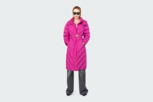 LONG PADDED CHEVRON JACKET