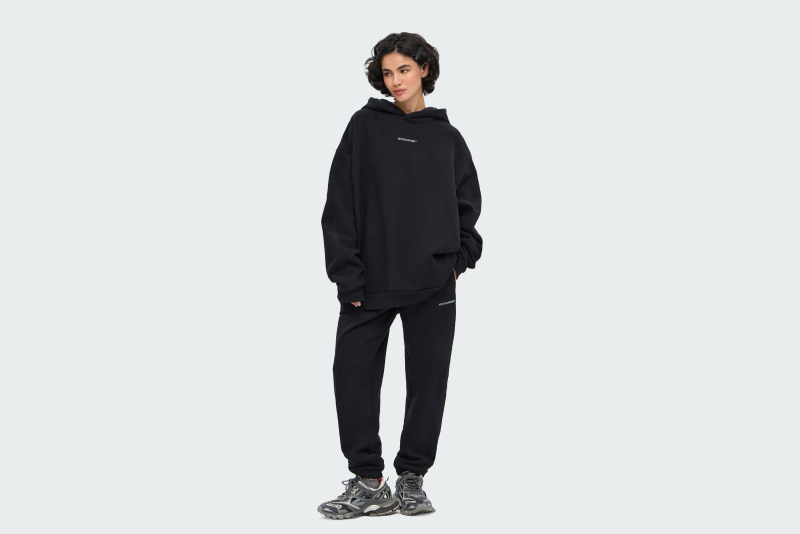 HOODIE REGULAR FLEECE BLACK