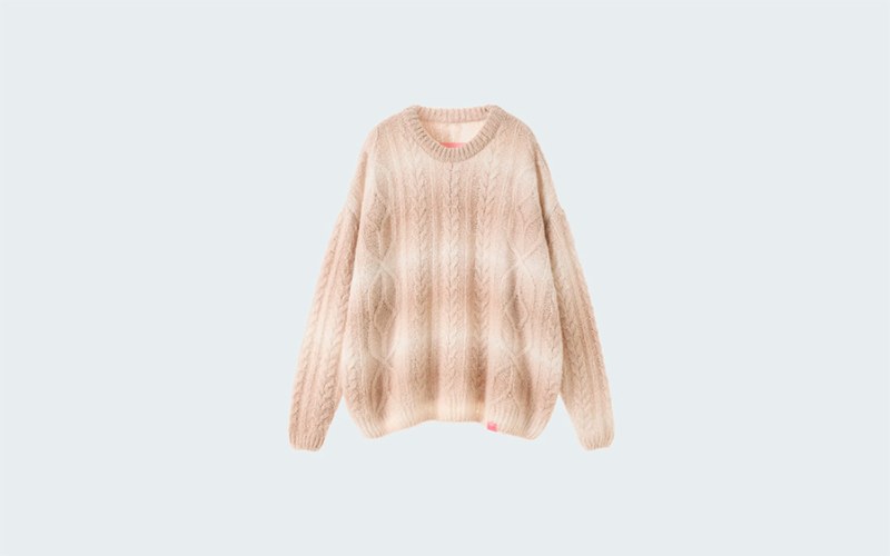 SWEATER VILLAGE GRADIENT SAND