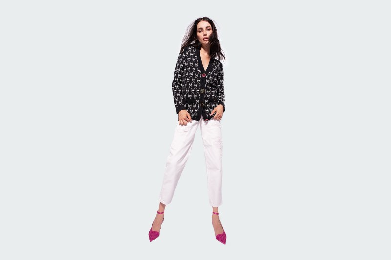 CAMOMILLA CARDIGAN JACQUARD MONOGRAM