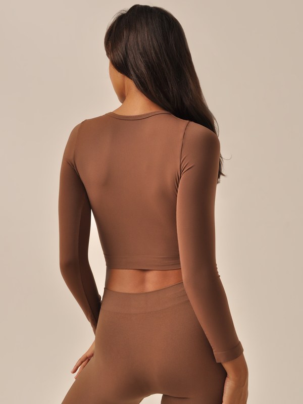 CROP TOP MANICA LUNGA