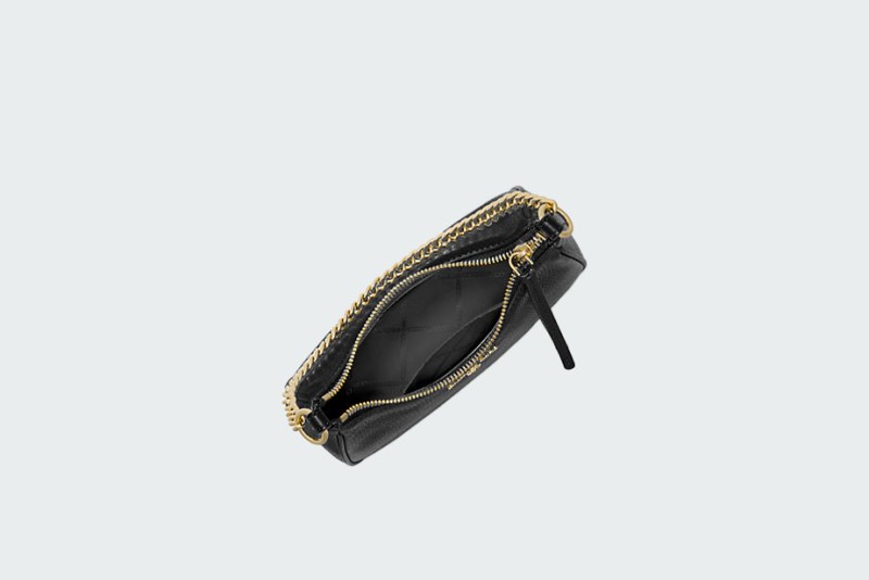 JET SET CHARM PEBBLED LEATHER POCHETTE