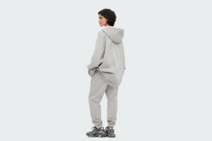 HOODIE REGULAR FLEECE GREY