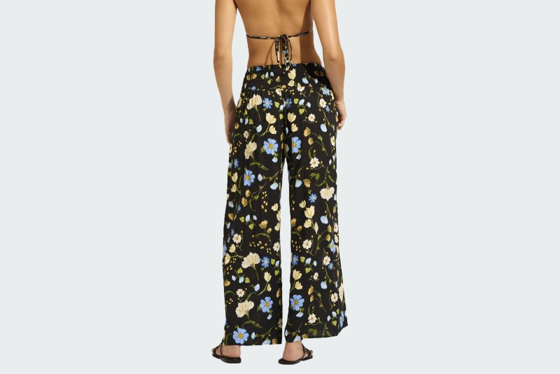 CHIRRED WAIST WRAP PANT