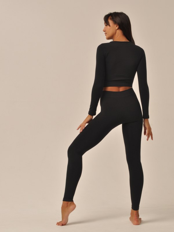 CROP TOP MANICA LUNGA