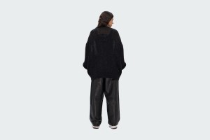 CARDI PICTOGRAM MOHAIR BLACK