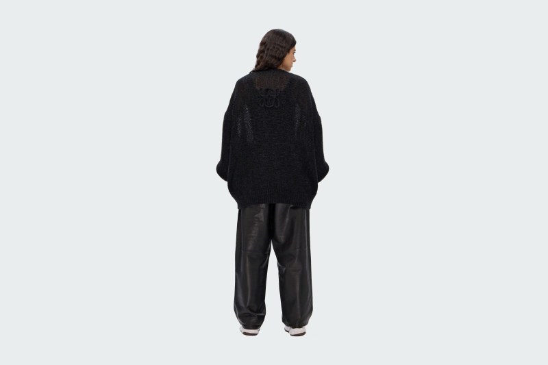 CARDI PICTOGRAM MOHAIR BLACK