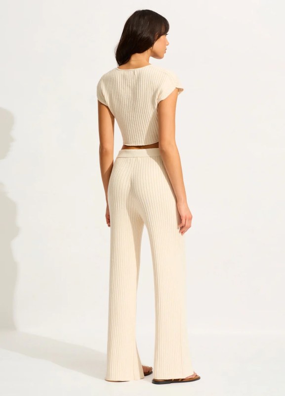 FRONT SPLIT KNIT PANT