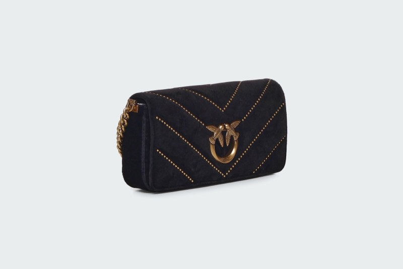 LOVE CLICK MINI BAGUETTE BAG IN VELVET