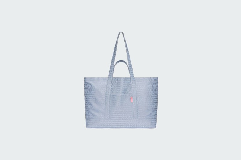 SHOPPING BAG JAQUARD GREY