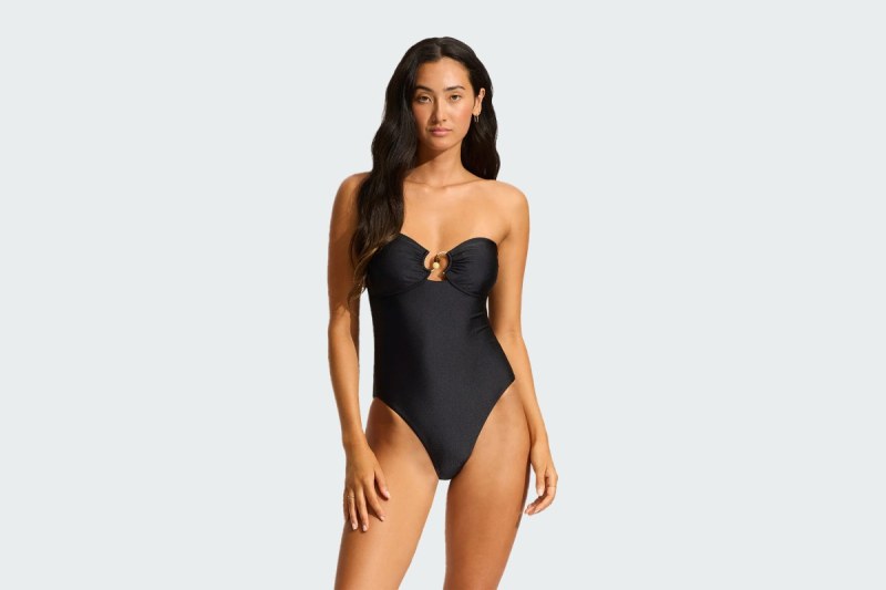 RING FRONT BANDEAU ONE PIECE