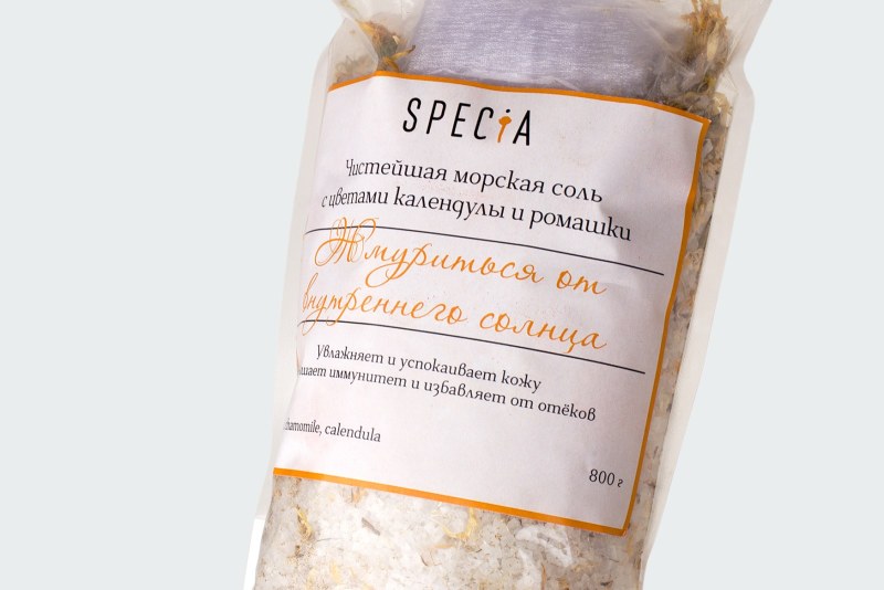 МОРСКАЯ СОЛЬ С ЦВЕТАМИ КАЛЕНДУЛЫ И РОМАШКИ