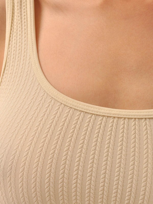 TOP SPALLA LARGA PLAIT