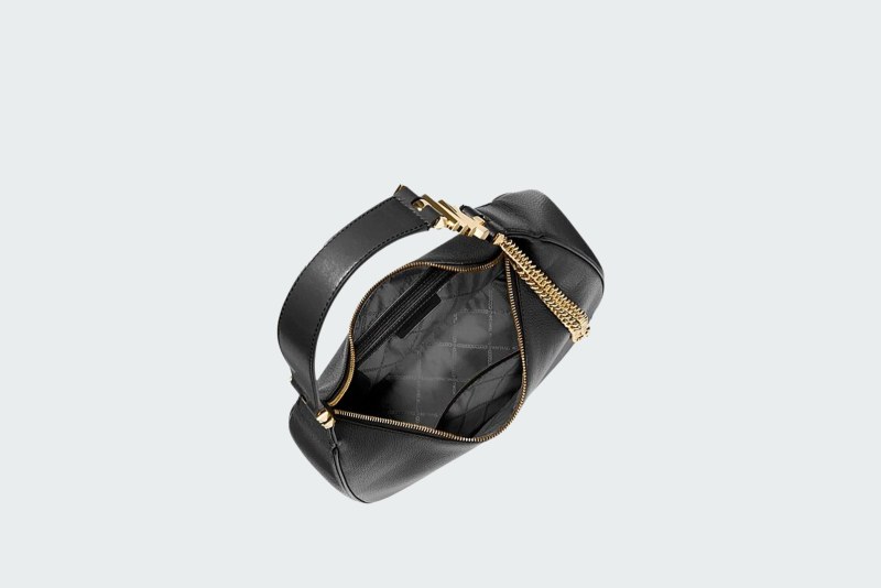 PIPER LARGE PEBBLED LEATHER SHOULDER BAG