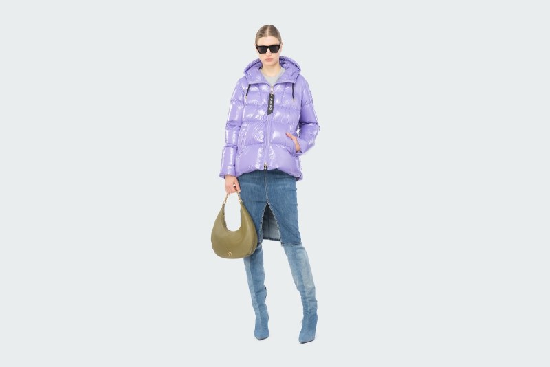 CRYSTAL NYLON PEA JACKET