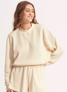 WAFFLE SWEAT TOP