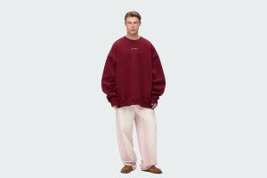 SWEATSHIRT REGULAR FLEECE NOIR