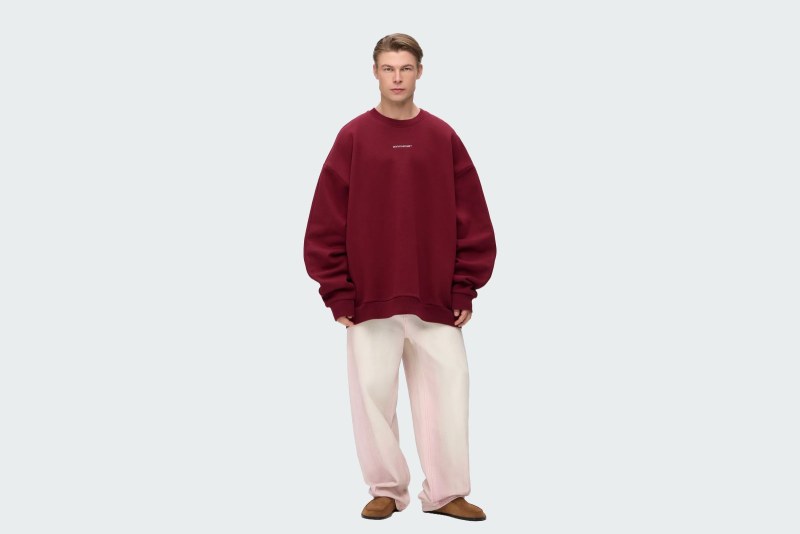 SWEATSHIRT REGULAR FLEECE NOIR