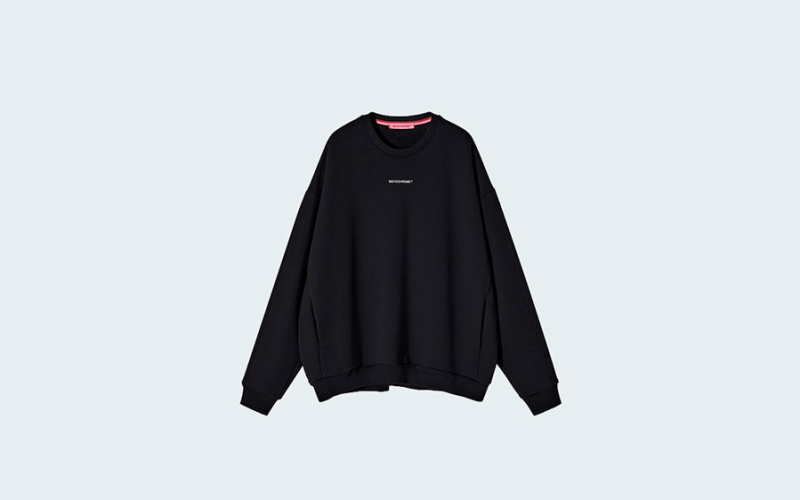 SWEATSHIRT REGULAR FLEECE BLACK