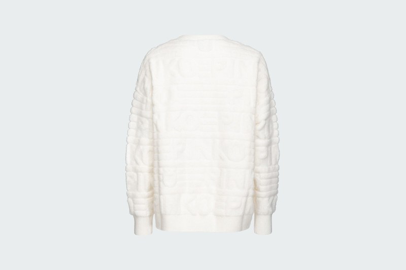 TERRY-STITCHED SWEATER WITH 3D EFFECT