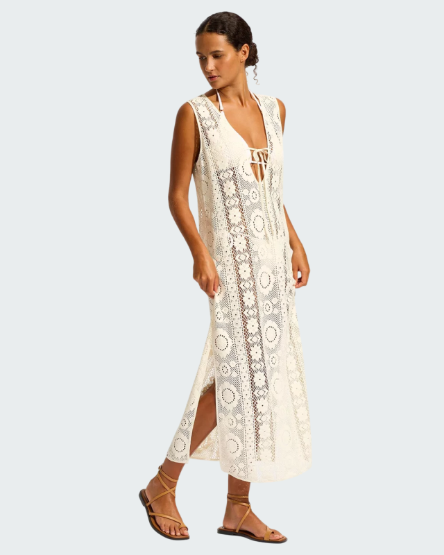 CROCHET MAXI COVER UP