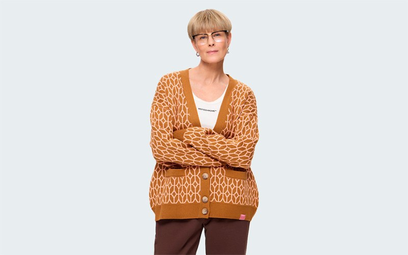 CARDI PATTERN NUDE/PEACH 