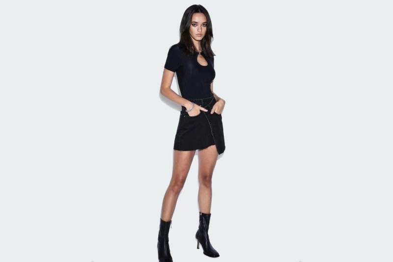 RAP SKIRT NOIR
