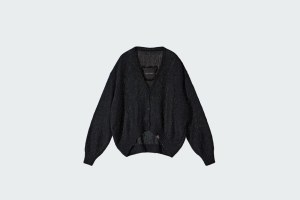 CARDI PICTOGRAM MOHAIR BLACK