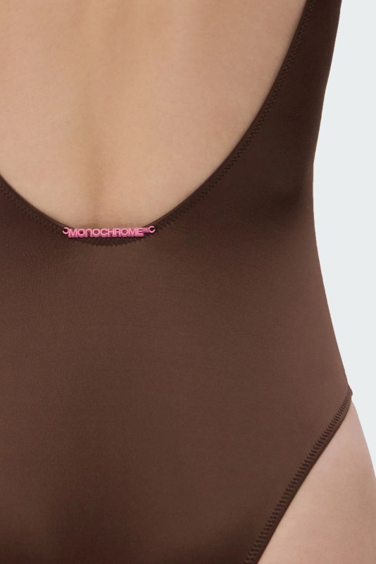 ONE-PIECE SWIMSUIT BROWN