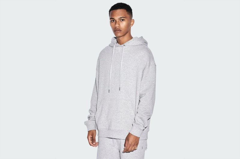 4 X 4 BIGGIE HOODIE GREY MARLE