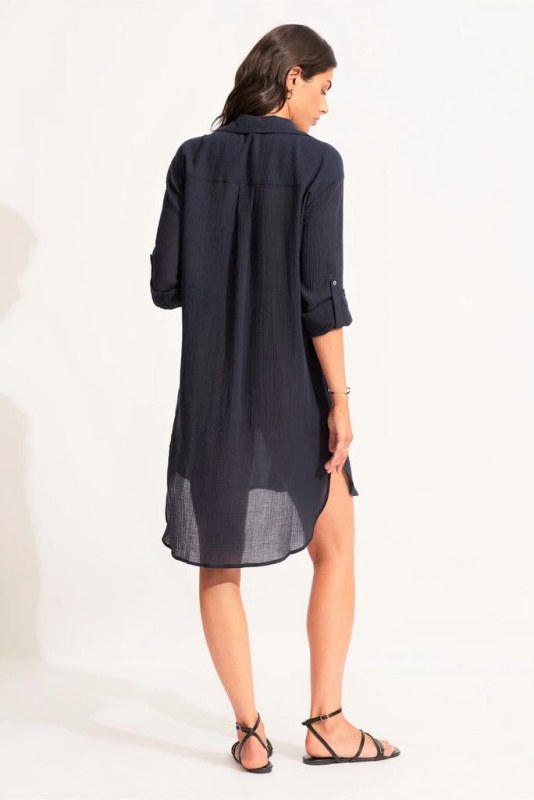 CRINKLE TWILL BEACH SHIRT
