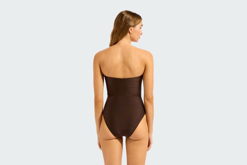 RING FRONT BANDEAU ONE PIECE