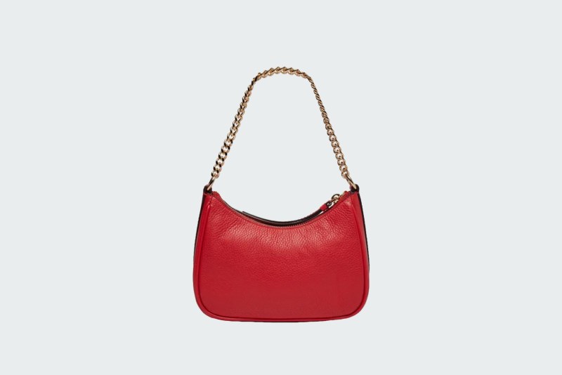 JET SET CHARM PEBBLED LEATHER POCHETTE