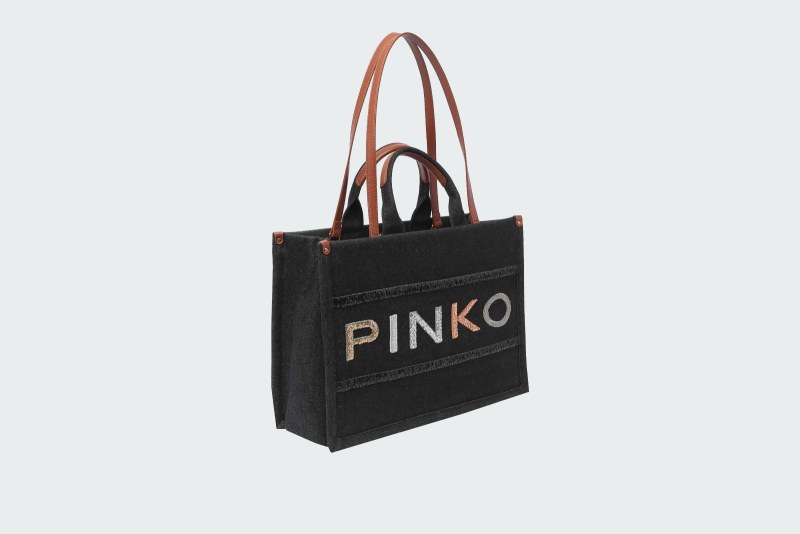 SHOPPER DENIM RICAMO LOGO