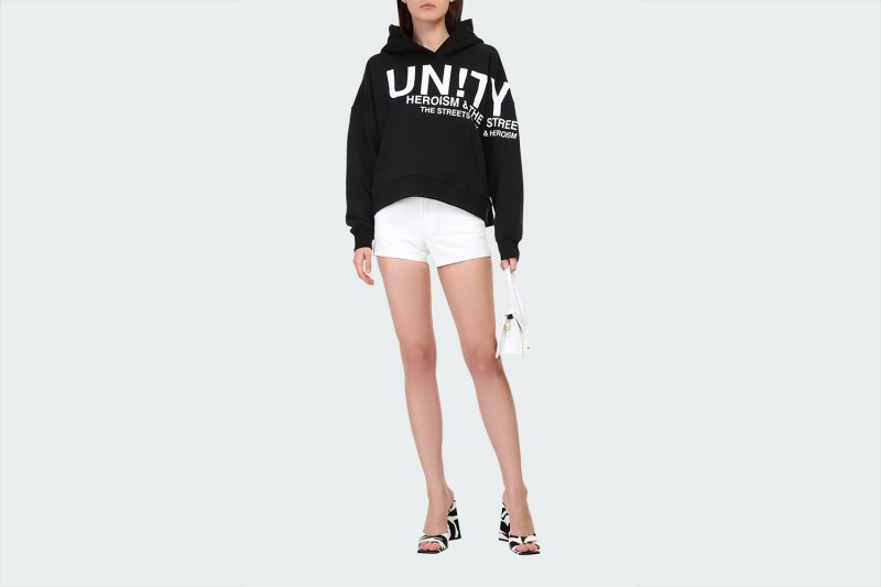 UNITY SLOUCH HOODIE BLACK