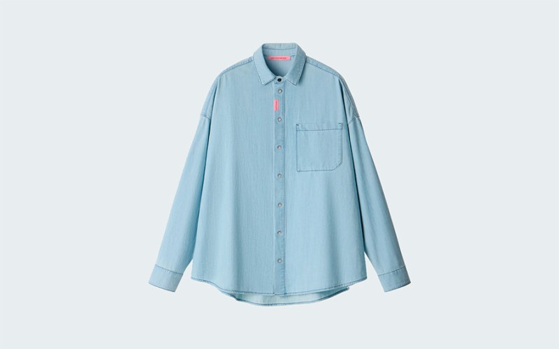 COLLAR DENIM LIGHT BLUE
