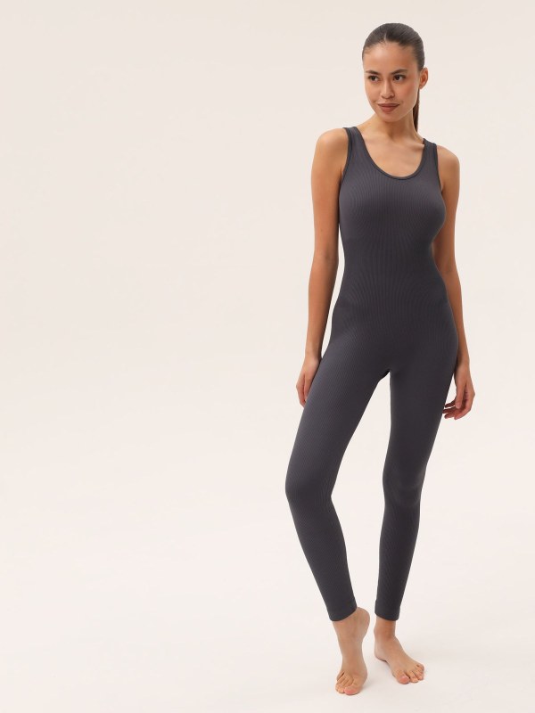 BODY-JUMPSUIT LARGE SHOULDER RIB