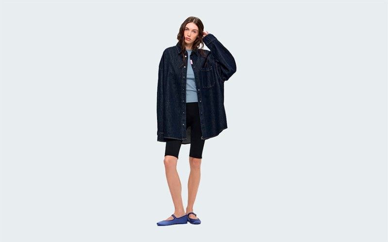 COLLAR DENIM NIGHT BLUE