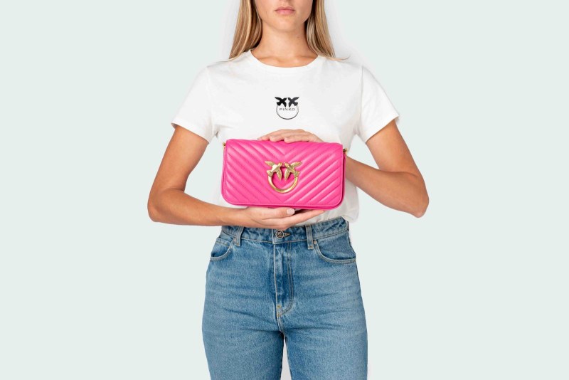 LOVE CLICK BAGUETTE MINI CHEVRON
