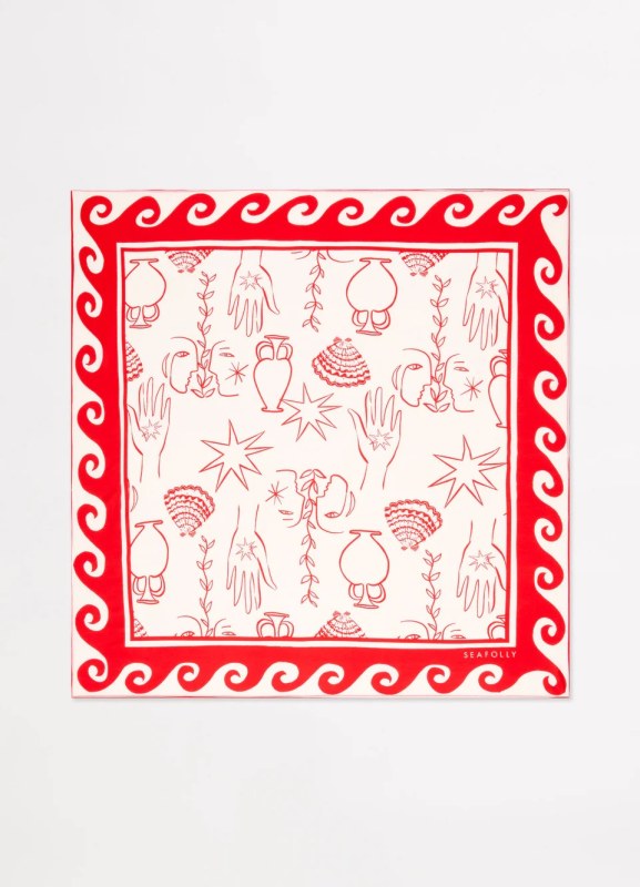 ATLANTIS FACES SCARF