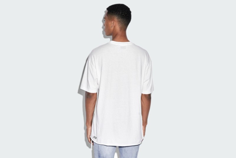 BIGGIE SS TEE WORN IN WHITE