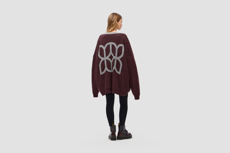 CARDI MELANGE ORNAMENT NOIR