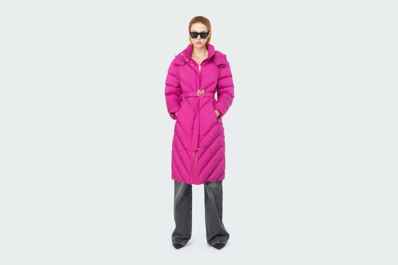 LONG PADDED CHEVRON JACKET
