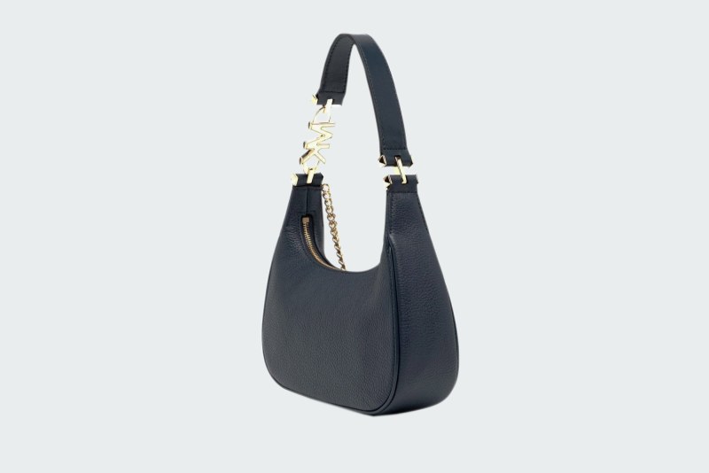 PIPER SMALL PEBBLED LEATHER SHOULDER BAG