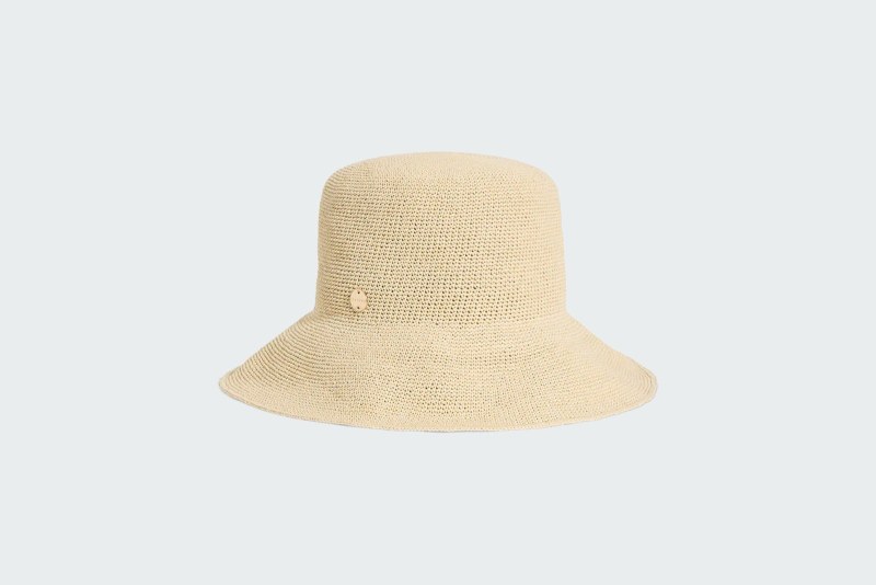 PACKABLE PAFFIA BUCKET HAT